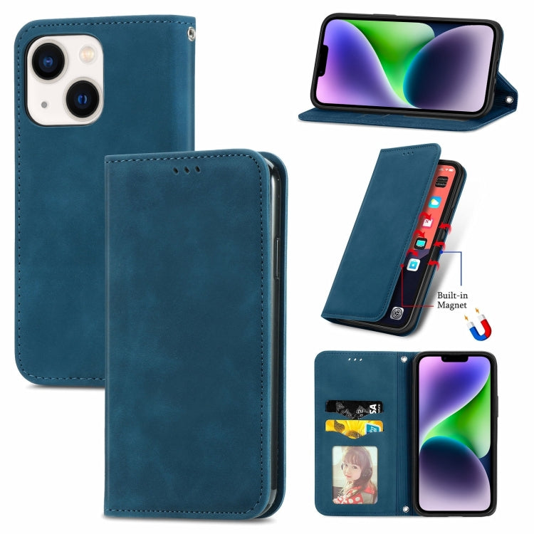 Retro Skin Feel Magnetic Flip Leather Phone Case