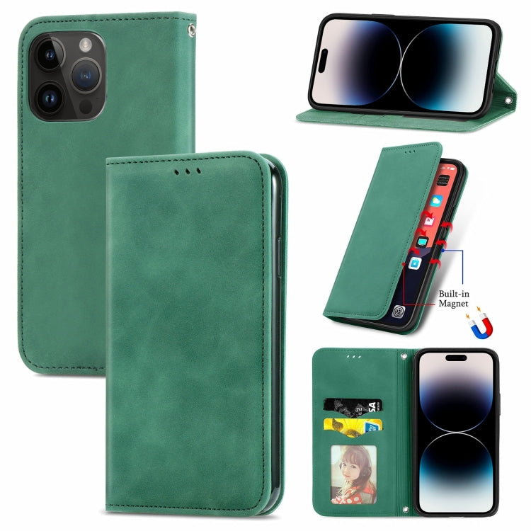Retro Skin Feel Magnetic Leather Phone Case, For iPhone 16, For iPhone 15 Pro Max, For iPhone 15 Pro, For  iPhone 15 Plus
