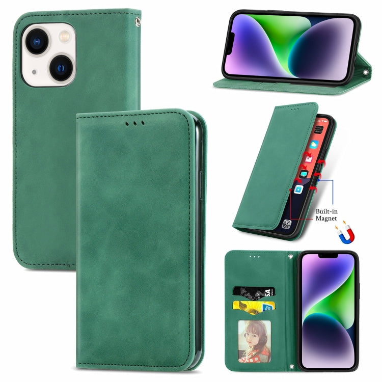 Retro Skin Feel Magnetic Leather Phone Case, For iPhone 16, For iPhone 15 Pro Max, For iPhone 15 Pro, For  iPhone 15 Plus