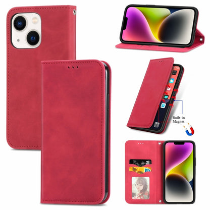 Retro Skin Feel Magnetic Flip Leather Phone Case