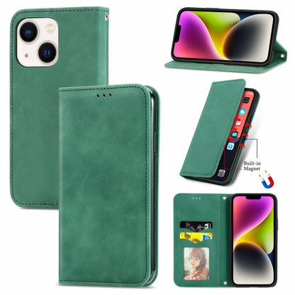 Retro Skin Feel Magnetic Flip Leather Phone Case