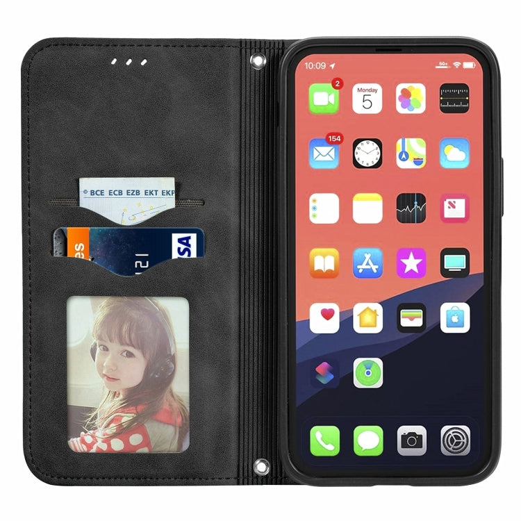 Retro Skin Feel Magnetic Flip Leather Phone Case