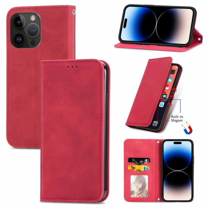 Retro Skin Feel Magnetic Flip Leather Phone Case