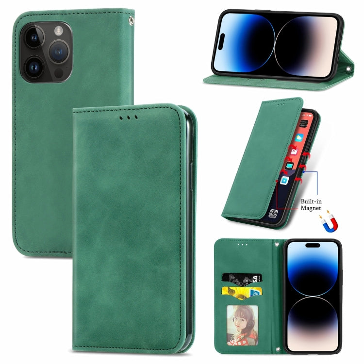 Retro Skin Feel Magnetic Flip Leather Phone Case