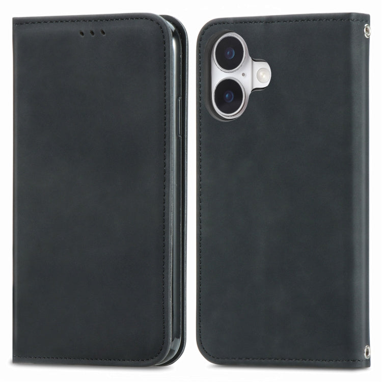 Retro Skin Feel Magnetic Leather Phone Case, For iPhone 16, For iPhone 15 Pro Max, For iPhone 15 Pro, For  iPhone 15 Plus