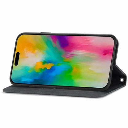 Retro Skin Feel Magnetic Leather Phone Case, For iPhone 16, For iPhone 15 Pro Max, For iPhone 15 Pro, For  iPhone 15 Plus
