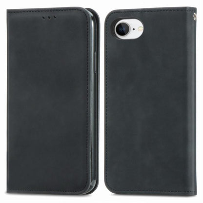 Retro Skin Feel Magnetic Leather Phone Case, For iPhone 17e / 16e, For iPhone 16 Pro Max, For iPhone 16 Pro, For iPhone 16 Plus