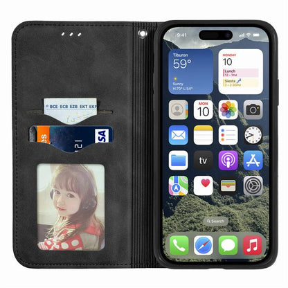 Retro Skin Feel Magnetic Leather Phone Case, For iPhone 17e / 16e, For iPhone 16 Pro Max, For iPhone 16 Pro, For iPhone 16 Plus