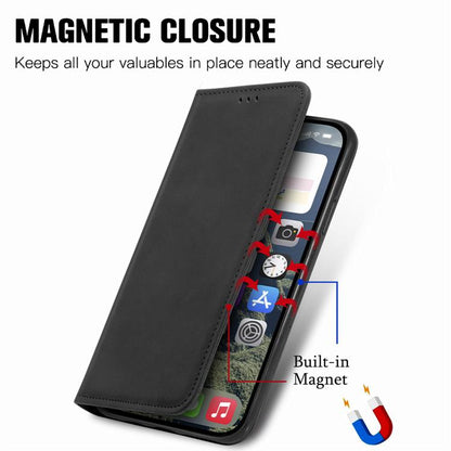Retro Skin Feel Magnetic Leather Phone Case, For iPhone 17e / 16e, For iPhone 16 Pro Max, For iPhone 16 Pro, For iPhone 16 Plus