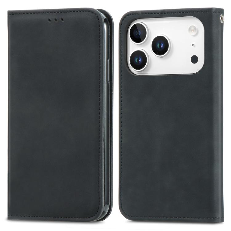 Retro Skin Feel Magnetic Leather Phone Case, For iPhone 18 Pro, For iPhone 18 Pro Max, For iPhone 17e / 16e, For iPhone 16 Pro Max