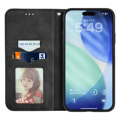 Retro Skin Feel Magnetic Leather Phone Case, For iPhone 18 Pro, For iPhone 18 Pro Max, For iPhone 17e / 16e, For iPhone 16 Pro Max