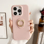 Litchi Texture Ring Holder Shockproof Phone Case