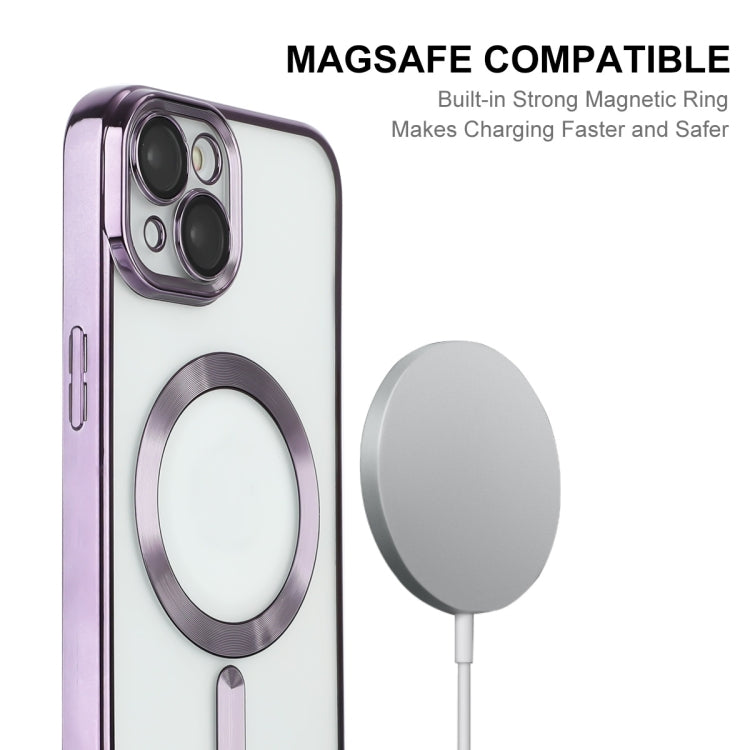 ENKAY Hat-Prince Magsafe Electroplated TPU Clear Shockproof Phone Case, For iPhone 15