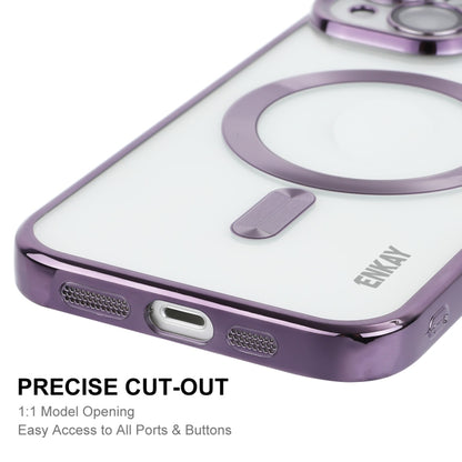 ENKAY Hat-Prince Magsafe Electroplated TPU Clear Shockproof Phone Case, For iPhone 15