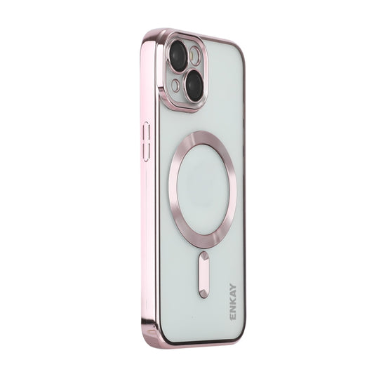 ENKAY Hat-Prince Magsafe Electroplated TPU Clear Shockproof Phone Case, For iPhone 15