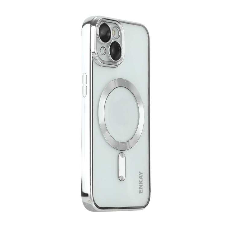 ENKAY Hat-Prince Magsafe Electroplated TPU Clear Shockproof Phone Case, For iPhone 15