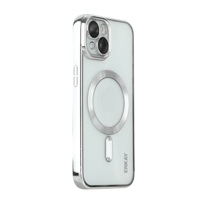 ENKAY Hat-Prince Magsafe Electroplated TPU Clear Shockproof Phone Case, For iPhone 15