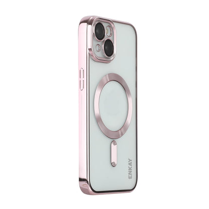 ENKAY Hat-Prince Magsafe Electroplated TPU Clear Shockproof Phone Case, For iPhone 15 Pro Max, For iPhone 15 Pro, For iPhone 15 Plus