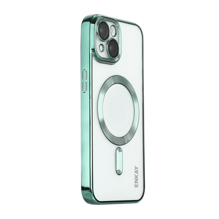 ENKAY Hat-Prince Magsafe Electroplated TPU Clear Shockproof Phone Case, For iPhone 15 Pro Max, For iPhone 15 Pro, For iPhone 15 Plus