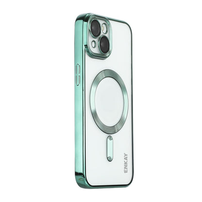 ENKAY Hat-Prince Magsafe Electroplated TPU Clear Shockproof Phone Case, For iPhone 15 Pro Max, For iPhone 15 Pro, For iPhone 15 Plus