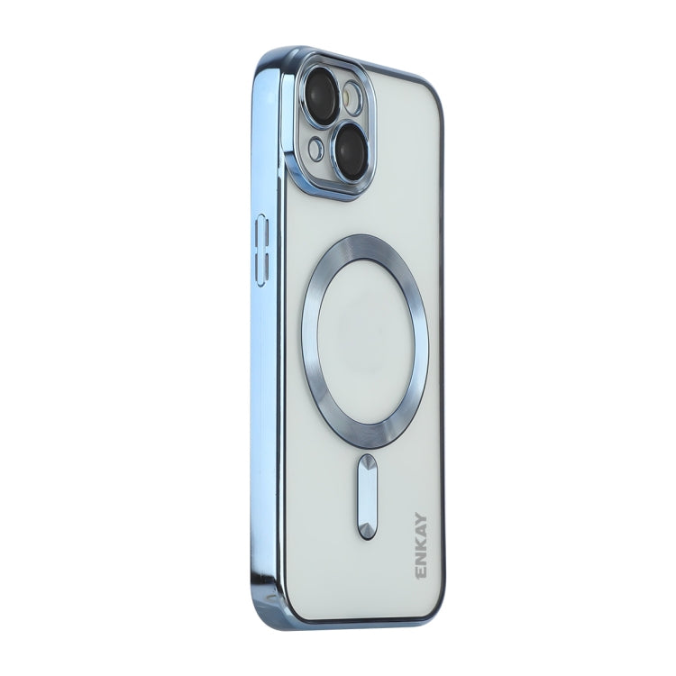 ENKAY Hat-Prince Magsafe Electroplated TPU Clear Shockproof Phone Case, For iPhone 15 Pro Max, For iPhone 15 Pro, For iPhone 15 Plus
