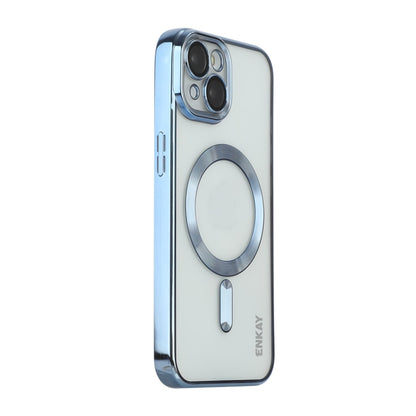 ENKAY Hat-Prince Magsafe Electroplated TPU Clear Shockproof Phone Case, For iPhone 15 Pro Max, For iPhone 15 Pro, For iPhone 15 Plus