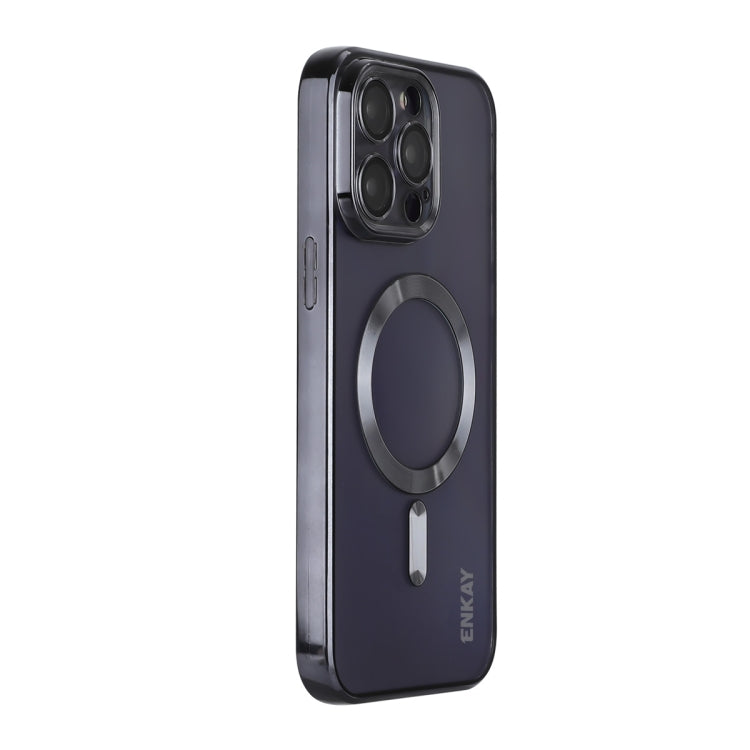 ENKAY Hat-Prince Magsafe Electroplated TPU Clear Shockproof Phone Case, For iPhone 15 Pro Max, For iPhone 15 Pro, For iPhone 15 Plus