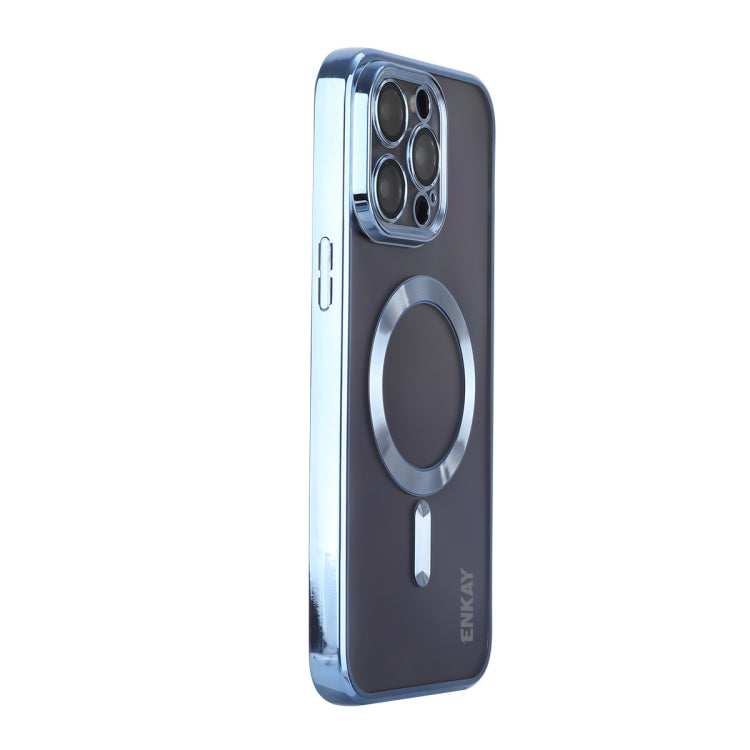 ENKAY Hat-Prince Magsafe Electroplated TPU Clear Shockproof Phone Case, For iPhone 15 Pro Max, For iPhone 15 Pro, For iPhone 15 Plus