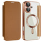 Shield MagSafe RFID Anti-theft Leather Phone Case, For iPhone 16, For iPhone 15 Pro Max