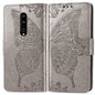 Butterfly Love Flowers Embossing Horizontal Flip Leather Case for One Plus 7 Pro with Holder & Card Slots & Wallet & Lanyard