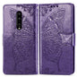 Butterfly Love Flowers Embossing Horizontal Flip Leather Case for One Plus 7 Pro with Holder & Card Slots & Wallet & Lanyard