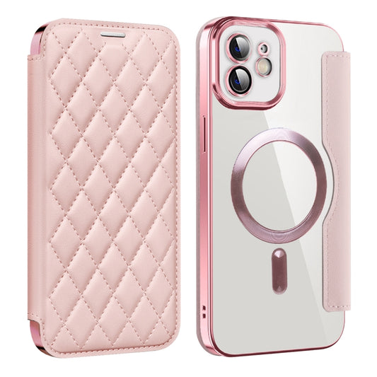 Shield Magsafe RFID Anti-theft Rhombus Leather Phone Case