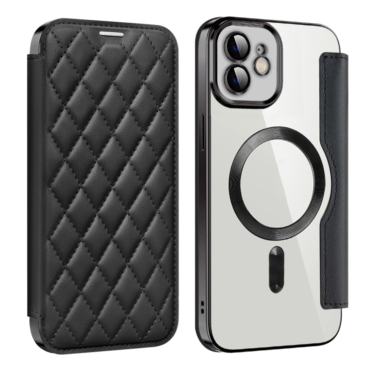 Shield Magsafe RFID Anti-theft Rhombus Leather Phone Case, For iPhone 11 Pro Max, For  iPhone 11, For iPhone 17e / 16e