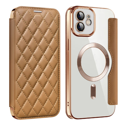 Shield Magsafe RFID Anti-theft Rhombus Leather Phone Case, For iPhone 11 Pro Max, For  iPhone 11, For iPhone 17e / 16e