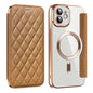 Shield Magsafe RFID Anti-theft Rhombus Leather Phone Case