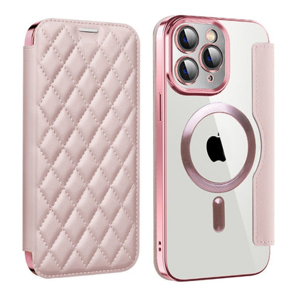 Shield Magsafe RFID Anti-theft Rhombus Leather Phone Case