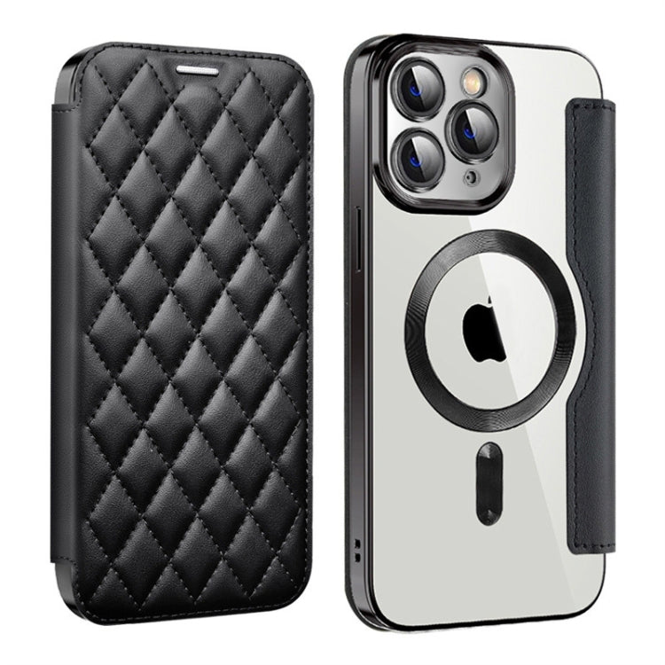Shield Magsafe RFID Anti-theft Rhombus Leather Phone Case, For iPhone 11 Pro Max, For  iPhone 11, For iPhone 17e / 16e