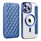 Shield Magsafe RFID Anti-theft Rhombus Leather Phone Case, For iPhone 12, For iPhone 12 Pro Max, For iPhone 12 Pro
