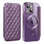 Shield Magsafe RFID Anti-theft Rhombus Leather Phone Case, For iPhone 13 Pro, For iPhone 13, For iPhone 12