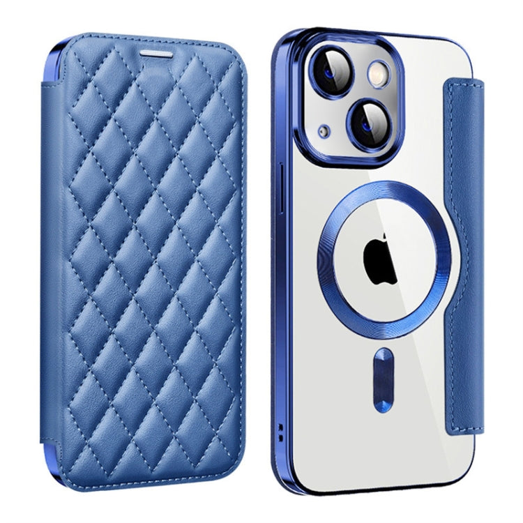 Shield Magsafe RFID Anti-theft Rhombus Leather Phone Case, For iPhone 13 Pro, For iPhone 13, For iPhone 12