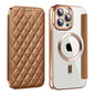 Shield Magsafe RFID Anti-theft Rhombus Leather Phone Case, For iPhone 14 Pro, For iPhone 14 Pro Max, For iPhone 13 Pro Max