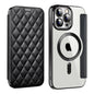 Shield Magsafe RFID Anti-theft Rhombus Leather Phone Case, For iPhone 14 Pro, For iPhone 14 Pro Max, For iPhone 13 Pro Max