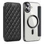 Shield Magsafe RFID Anti-theft Rhombus Leather Phone Case, For iPhone 16 Pro, For iPhone 16 Plus, For iPhone 16