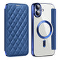 Shield Magsafe RFID Anti-theft Rhombus Leather Phone Case, For iPhone 16 Pro, For iPhone 16 Plus, For iPhone 16
