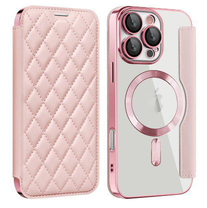 Shield Magsafe RFID Anti-theft Rhombus Leather Phone Case, For iPhone 17, For iPhone Air, For iPhone 16 Pro Max
