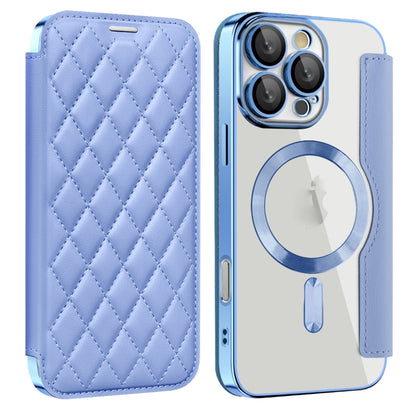 Shield Magsafe RFID Anti-theft Rhombus Leather Phone Case, For iPhone 17, For iPhone Air, For iPhone 16 Pro Max