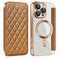 Shield Magsafe RFID Anti-theft Rhombus Leather Phone Case, For iPhone 17, For iPhone Air, For iPhone 16 Pro Max
