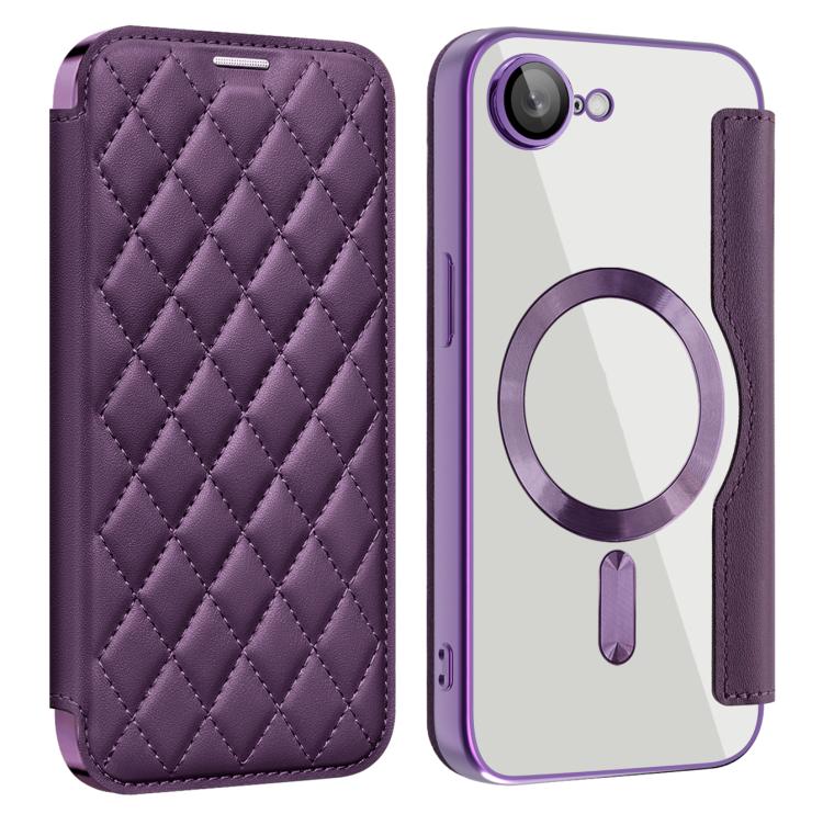 Shield Magsafe RFID Anti-theft Rhombus Leather Phone Case, For iPhone 11 Pro Max, For  iPhone 11, For iPhone 17e / 16e