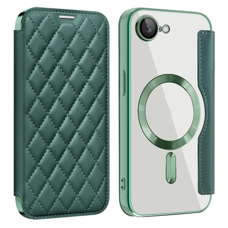 Shield Magsafe RFID Anti-theft Rhombus Leather Phone Case, For iPhone 11 Pro Max, For  iPhone 11, For iPhone 17e / 16e