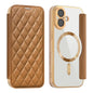 Shield Magsafe RFID Anti-theft Rhombus Leather Phone Case, For iPhone 17 Pro, For iPhone 17, For iPhone Air